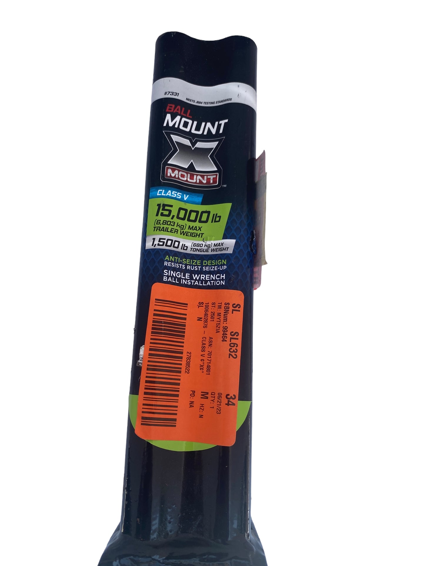 TowSmart Class V, 15,000 lb., 3 in. Drop x 1-1/2 in. Rise x 1-1/4 in. Shank, X-Mount Trailer Hitch Ball Mount