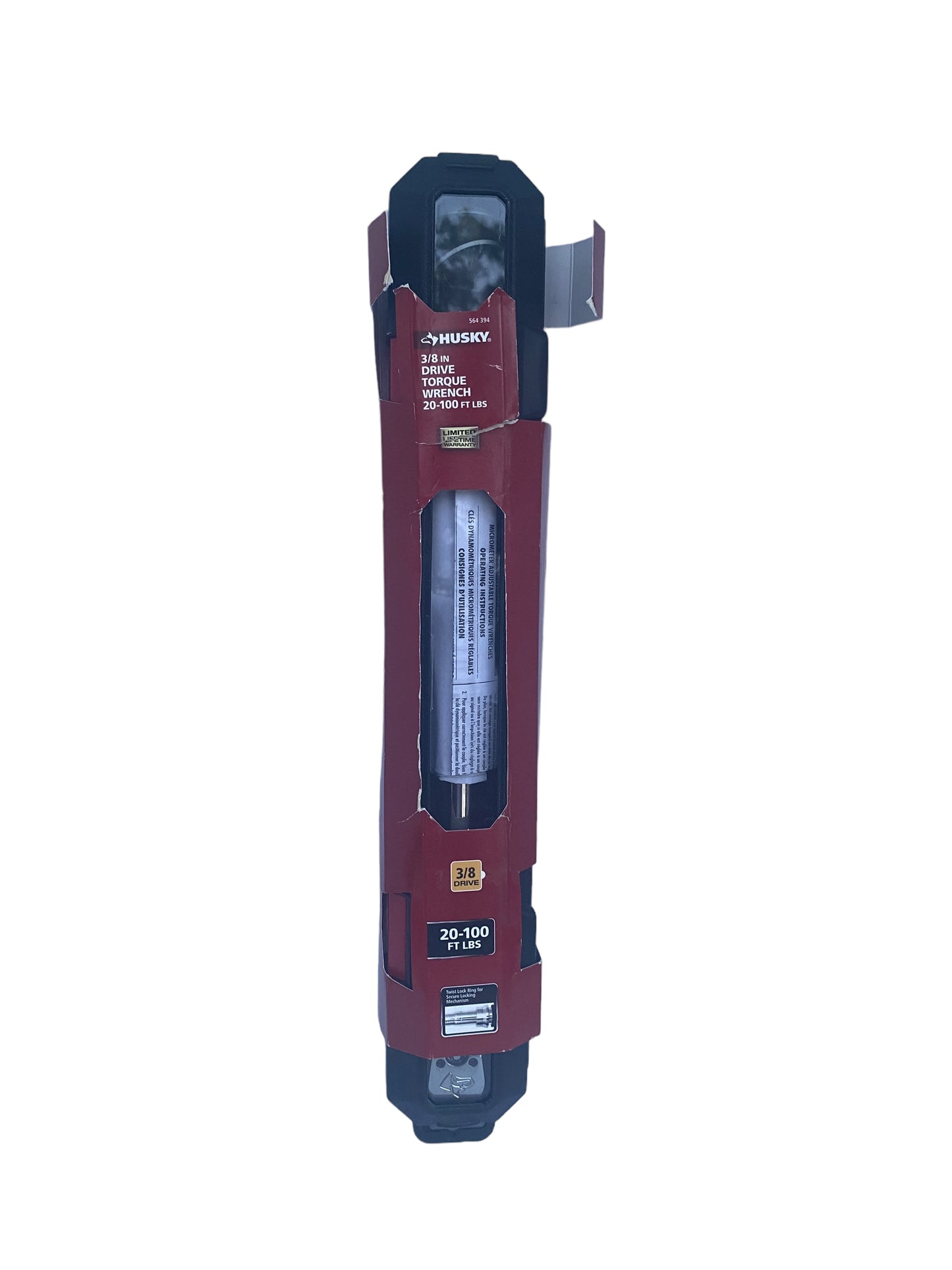 Husky 20 ft./lbs. to 100 ft./lbs. 3/8 in. Drive Torque Wrench